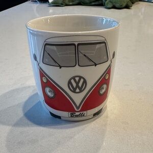 Volkswagen Red and White Camper Van Mug